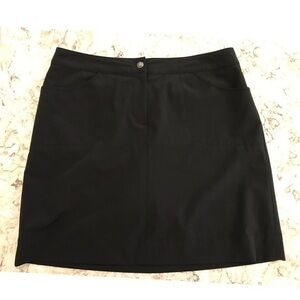 Cutter & Buck black golf skirt size 6